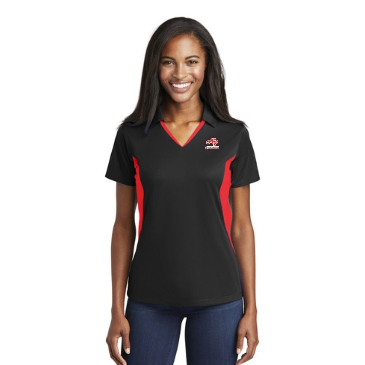 AJI Sport-Tek® Ladies Side Blocked Micropique Sport-Wick® Polo LST655 - G &  A Custom Printing